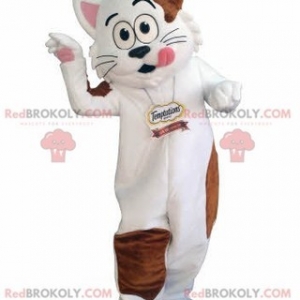 Mascot of the day: White and brown cat mascot. Gourmet mascot. Discover @redbrokoly #mascots - Link : https://bit.ly/2Znokkz - REDBROKO_04692 #white #mascots #mascot #event #costume #redbrokoly #marketing #customized #and #cat #brown #costume #gourmet #custom - https://www.redbrokoly.com/en/cat-mascots/4692-white-and-brown-cat-mascot-gourmet-mascot.html