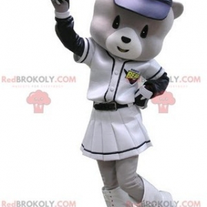 Mascot of the day: Gray and white bear mascot in baseball outfit. Discover @redbrokoly #mascots - Link : https://bit.ly/2Znokkz - REDBROKO_04832 #white #bear #mascots #mascot #event #costume #redbrokoly #marketing #customized #and #costume #gray #outfit #baseball #c - https://www.redbrokoly.com/en/bear-mascot/4832-gray-and-white-bear-mascot-in-baseball-outfit.html