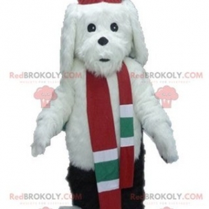 Mascot of the day: Soft and hairy white and black dog mascot. Discover @redbrokoly #mascots - Link : https://bit.ly/2Znokkz - REDBROKO_04597 #white #mascots #mascot #event #costume #redbrokoly #marketing #customized #and #black #dog #costume #hairy #soft #custom - https://www.redbrokoly.com/en/dog-mascots/4597-soft-and-hairy-white-and-black-dog-mascot.html