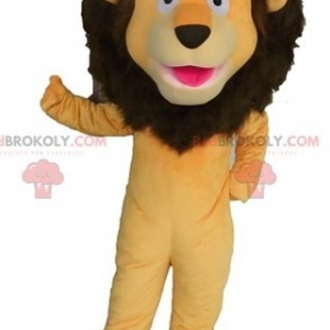 Mascot of the day: Giant orange and brown lion mascot. Discover @redbrokoly #mascots - Link : https://bit.ly/2Znokkz - REDBROKO_04657 #mascots #mascot #event #costume #redbrokoly #marketing #customized #and #brown #costume #orange #giant #lion #custom - https://www.redbrokoly.com/en/lion-mascots/4657-giant-orange-and-brown-lion-mascot.html