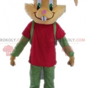 Mascot of the day: Brown rabbit mascot dressed in red and green. Discover @redbrokoly #mascots - Link : https://bit.ly/2Znokkz - REDBROKO_04589 #mascots #mascot #event #costume #redbrokoly #marketing #customized #dressed #green #and #brown #red #costume #rabbit #cus - https://www.redbrokoly.com/en/rabbit-mascot/4589-brown-rabbit-mascot-dressed-in-red-and-green.html